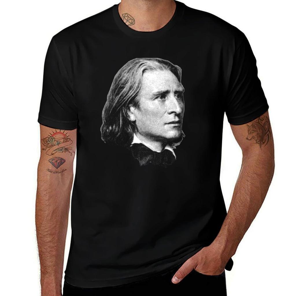 Franz Liszt - brilliant composer, virtuoso pianist T-Shirt t shirt man casual t shirts for man graphic tees T-Shirt