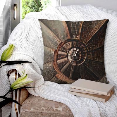 Fibonacci Spiral - Golden Spiral Square Pillowcase Cushion Cover Pillow Case Throw Pillow Cover for Home Sofa Living Room
