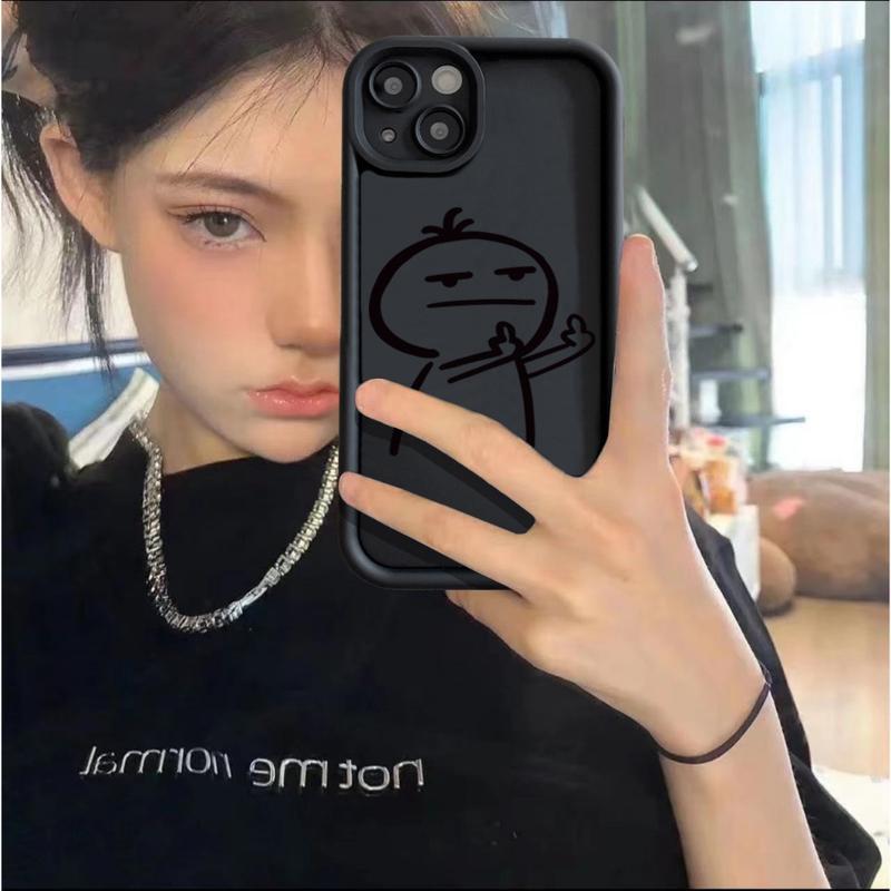 Cartoon Funny Stickman Phone Case For Xiaomi Mi 15 14 13 12 14T 11 Lite 12T Poco M6 X7 X6 F4 F5 X3 X4 X5 C40 GT Pro 4G 5G Cover