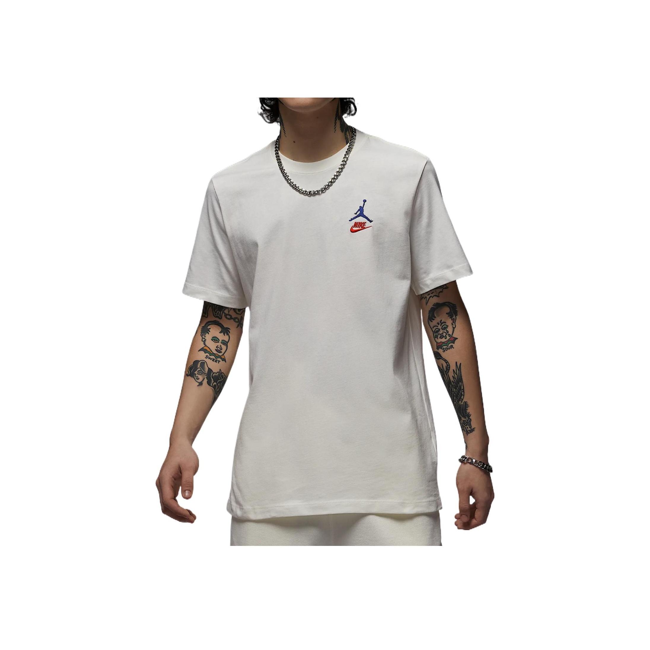 Jordan Rare Air Comfortable Casual Simple Solid Color Short Sleeve T-Shirt Men Tops White IB7527133