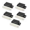10 Pieces Plastic Cabinet Magnet Latch Black Magnetic ABS Cabinet Catches Door Catch for Cupboards,Drawers and Shutters