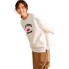 Anta X Kirsh Collaboration Sports Lifestyle Series Good Things Happen Casual Simple Solid Color Round Neck Pullover Loose Sweatshirt 962518710-4