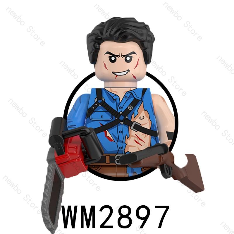 WM6205 Hot Horror Movie Protagonist character Mini Action Figures Nun Vampire Bricks Building Blocks Halloween Toys For Children
