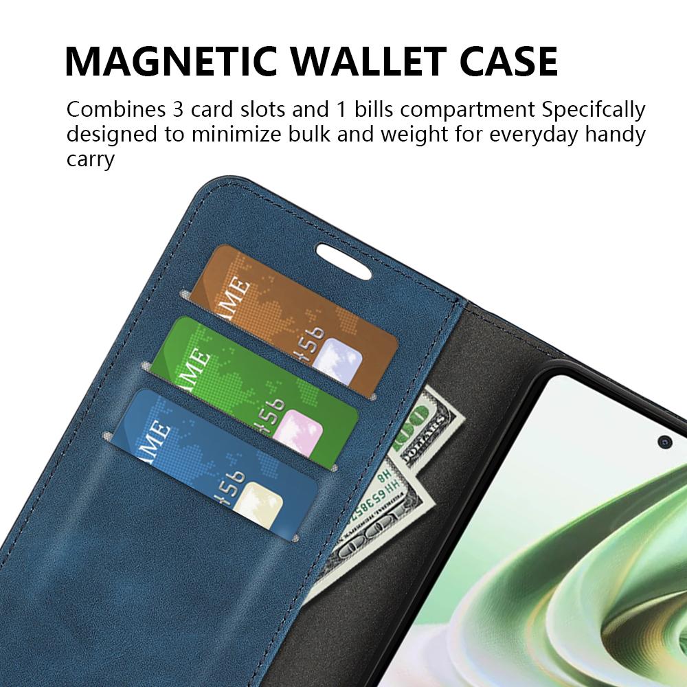 For OnePlus Nord CE 3 Lite 5G/Nord N30 5G Magnetic Auto Closing Skin-touch Feeling Stand Wallet Leather Phone Case