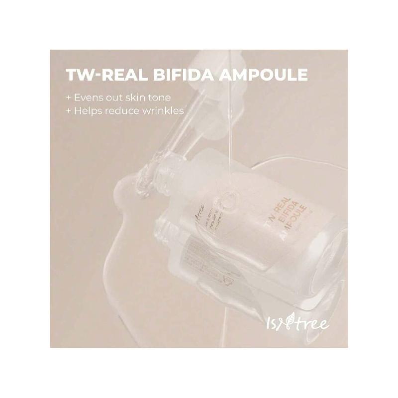 Isntree TW-Real Bifida Ampoule 50ml  | Skin Elasticity Care | Softens Skin Texture | Tone & Wrinkle Care | Rich Nourishment