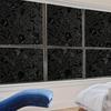1Roll 17.7×196.9in 3D Black Tulip Window Film - Static Cling, Privacy & Decor for Home