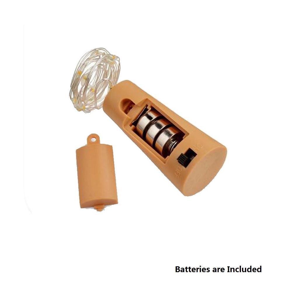 10Pcs Bottle Fairy String Lights Cork for Christmas Wedding Party 2 Meter 20 LED