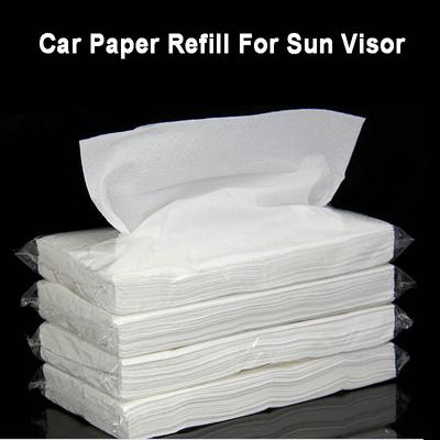 4 Pack Car Tissue With 30 Pieces Tissue In Side Per Pack For Car Tissue Box Paper Refill For Vehicle Home Bathroom