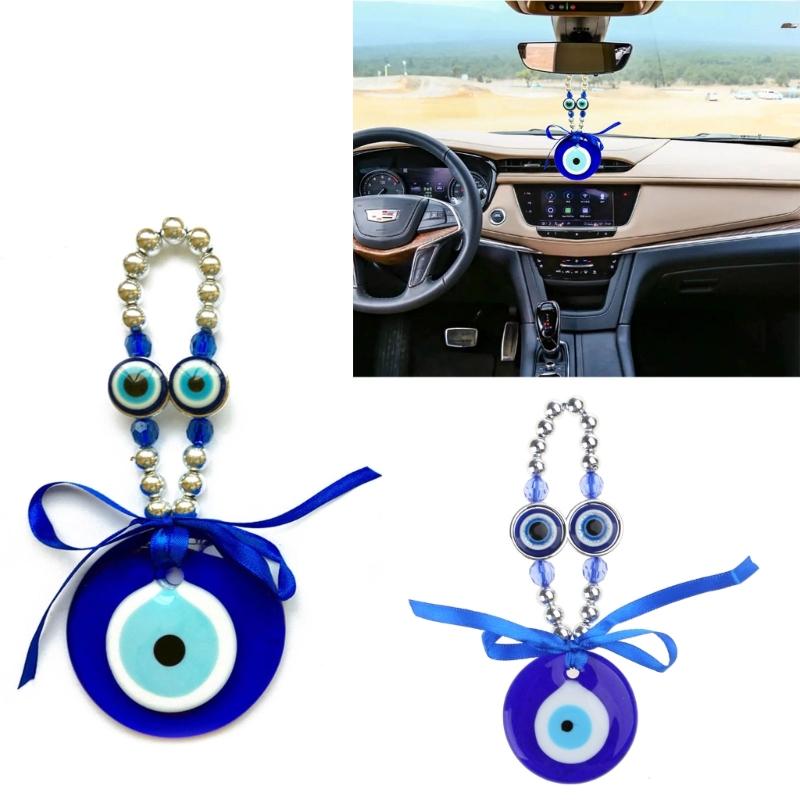 Türkisch Blau für Böse Auge Perlen Anhänger Handgefertigte Handwerkskunst Wandbehang Ornament Auto Amulett Zuhause zum Schutz Deko