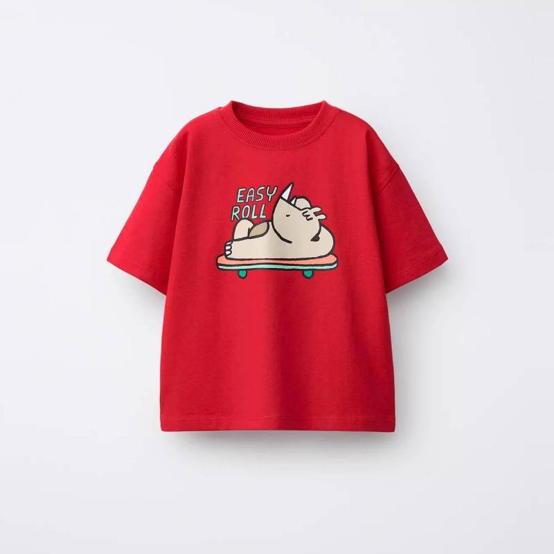 Summer Clothing Short Sleeve Tshirt Children's Printed Fruit T-shirts Round Collar Casual Kids Clothes Simple Girls Boys Tees