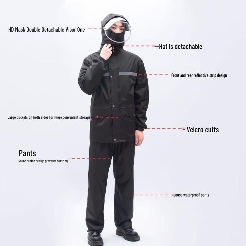 TianZhuan Upgraded Industrial Reflective Rain Suit