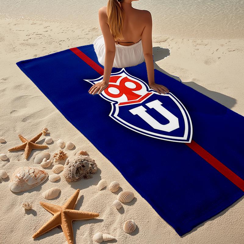 Universidad de Chile Fashion Beach Towel: Ideal for Summer Adventures Soft, absorbent and quick drying suitable for swimming and bathing