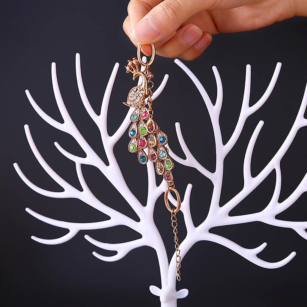 Black White Pink Rose Red Deer Earrings Necklace Ring Pendant Bracelet Jewelry Cases&Display Stand Tray Tree Storage Holder Rack
