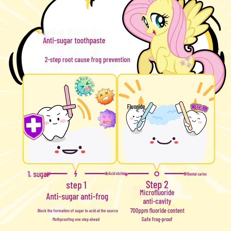 Leng Suan Ling Kids' Fluoride Toothpaste, Peach Flavor (2-6 Years)