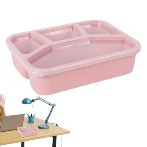 

Setauoo Square Bento Box with Dividers - Leakproof Square Lunch Box - Multipurpose Portable Food Box, Dishwasher Safe for Kitchen and Picnics