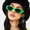 Fashion Vintage Oval Frame Sunglasses Summer Uv400 Sun Shades For Women Outdoor Travel Street Style Sun Glasses Driving Goggles