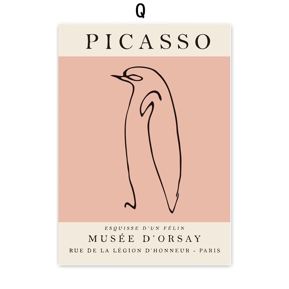 מאטיס אנדי וורהול פרפר בוטני ציור קנבס כחול באוהאוס אמנות קיר פוסטרים והדפסים לעיצוב סלון תמונות