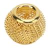10pcs Gold Hollow Beads Round Shape Gold Plated Beads Spacer Beads  Earrings Making