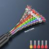 SCSI Data Cable with Terminal Push-up Lock, 28AWG Wire Single Head CN14P CN20P CN26P CN36P CN50P CN68P 6 Length Option