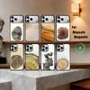 Art W-Wood G-Grain Natural Phone Case For iPhone17,16,15,14,13,12,11 Plus,Pro Max Magnetic For Magsafe Wireless Charging