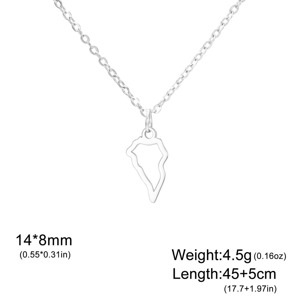 La Palma Pendant Necklace for Stainless Steel Spain La Palma Map Outline Charms for DIY Jewelry Accessories