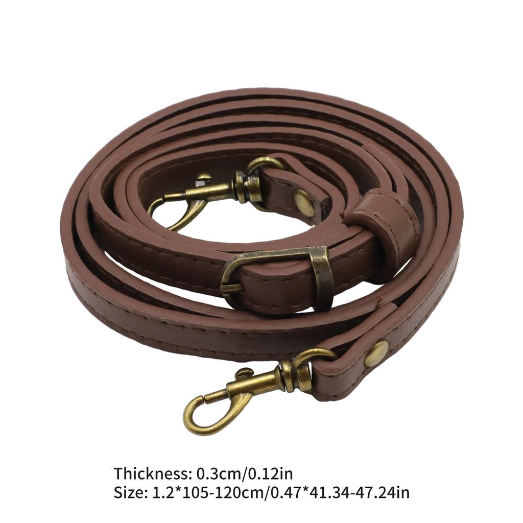 Axelremsrem 105-120cm Crossbody-väska PU-bälte Ersättning DIY Damplånbok Handgjorda Väskaccessoarer för Kvinnor Flicka