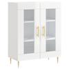 VidaXL Buffet Blanc brillant 69,5x34x90 cm Bois d'ingénierie 827774