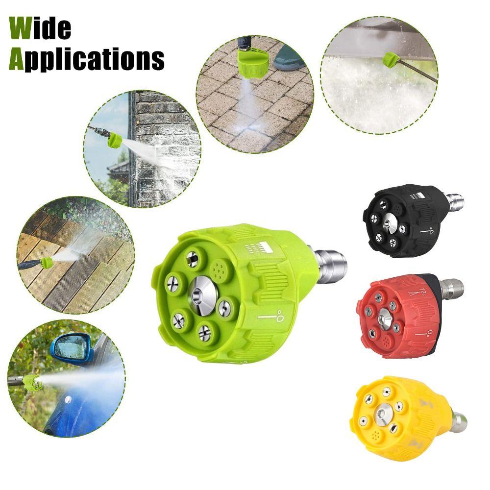 1/4Inch Connector Pressure Washer Nozzle 6in1 Design Multifunctional Nozzle  High Pressure Cleaning