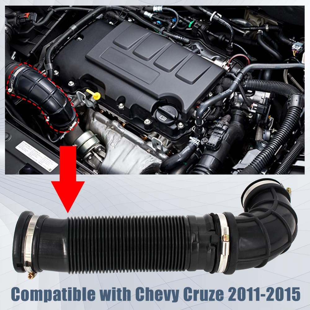 Vacuum Tee Connectors Hose Compatible With Chevy Cruze 2011-2015 Chevy Cruze Limited 2016 Engine Air Intake Outlet Duct Replace 13265784 696-028 Air