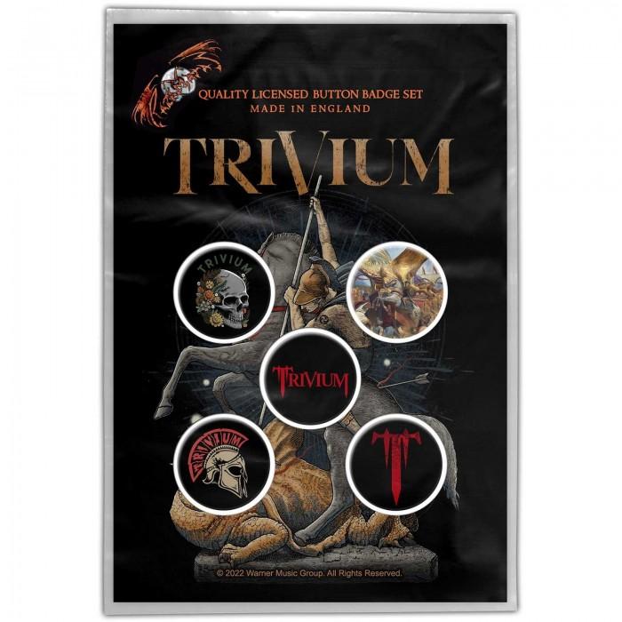 Trivium nella corte del set di distintivi del drago (Confezione da 5)