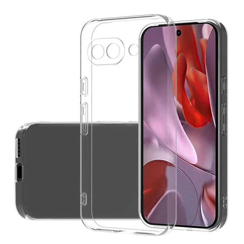 For Google Pixel 9A Simple Slim Soft TPU Clear Transparent Phone Case For Google Pixel 9A Pixel9A Cover Fundas Capa