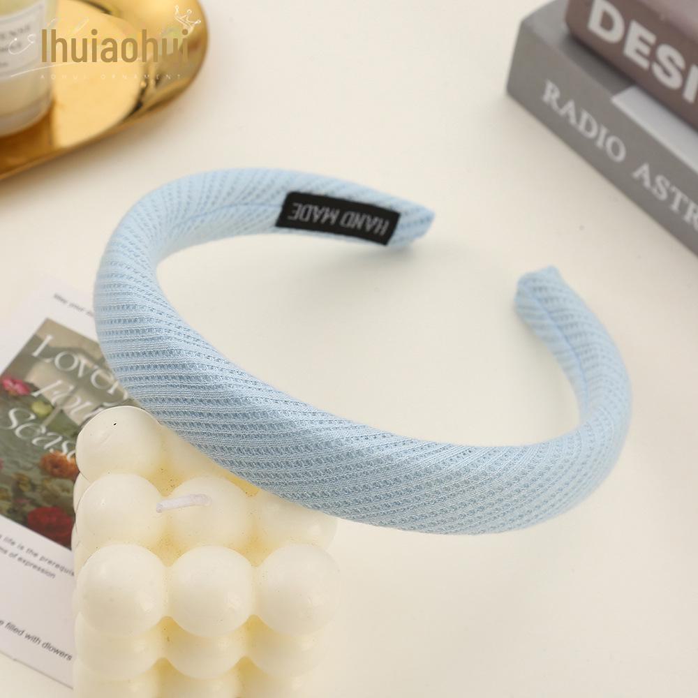 Korean Style Wide Brim Headband: Summer Solid Color Hair Accessory for Women