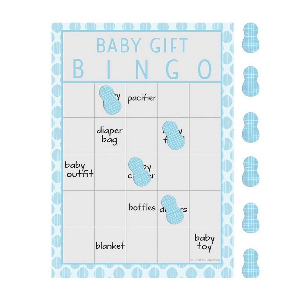 Creative Party Gioco del bingo Little Peanut Baby Shower One Size blu/bianco