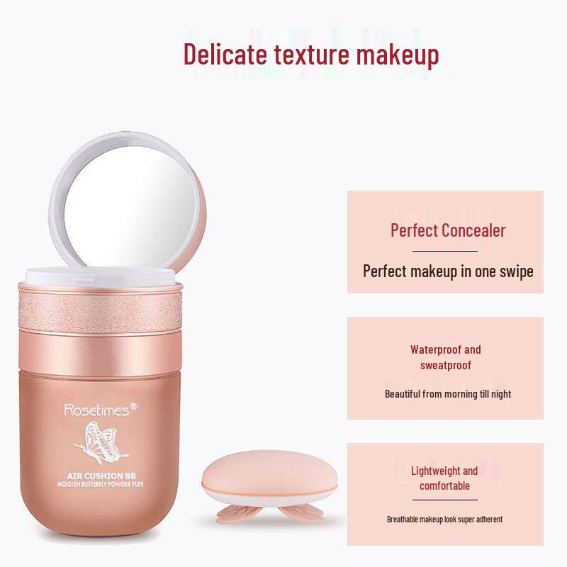 Hydrating Butterfly Cushion: Long-lasting Moisturizing Beauty Cream & Lightweight Non-transfer Concealer.