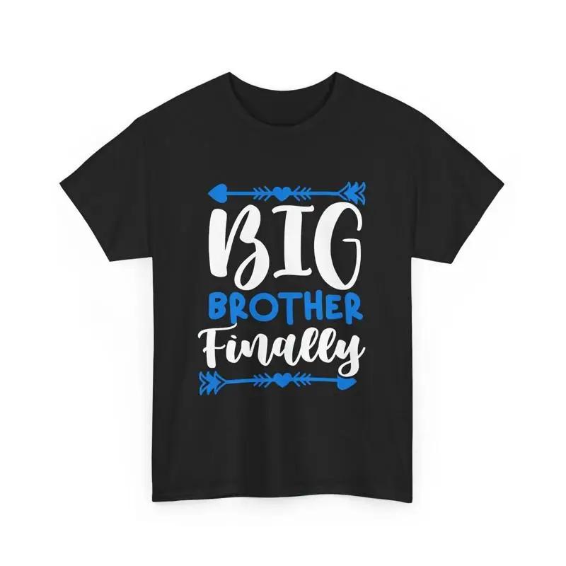 

Big Brother Finally For Boys Older Brothers T Shirt S разноцветный