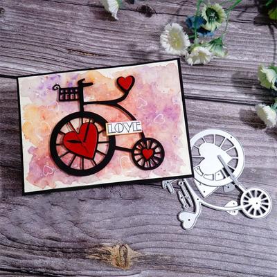 Amour de Vélo Matrices de Découpe Métalliques Pochoir pour Scrapbooking DIY Album Photo Gaufrage Cartes Papier Artisanat Découpes