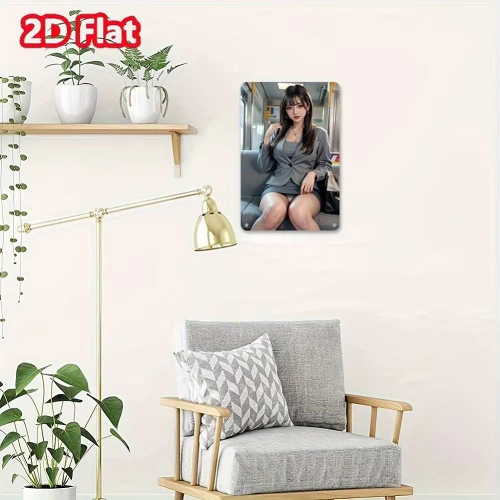 Vintage Metallblech Wandkunst Schild 8x12 Zoll Retro Dekor für Zuhause Bar Café Kinderzimmer Langlebige Hängende Eisenplakette