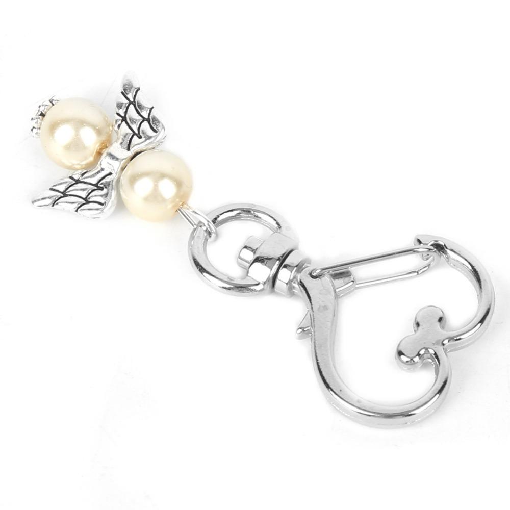 10pcs Length 6cm Alloy Guardian Angel Charm Daily bag pendant and key storage decoration