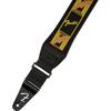 Fender Swell Neoprene Strap Black Yellow Brown 2.5 Inch Instrument Accessory Canada Made