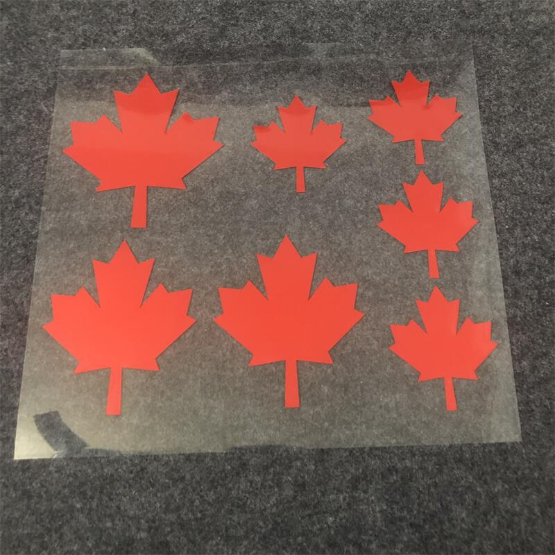 Maple Leaf Reflective Car Stickers, Self-Adhesive Decals to Cover Scratches, Stylish Modification Decor for Auto Body