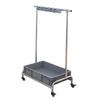 Stainless Steel Floor-Standing Mop Rack with Draining Shelf and Free Shipping