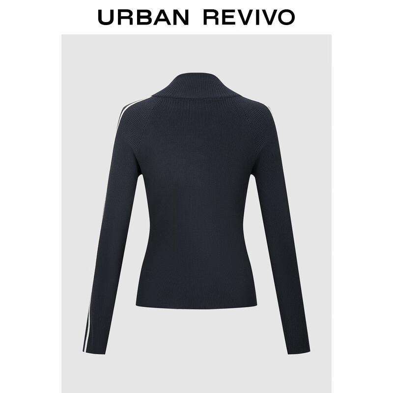 

UR Women s Vintage Academia Double Zipper Knit Cardigan S