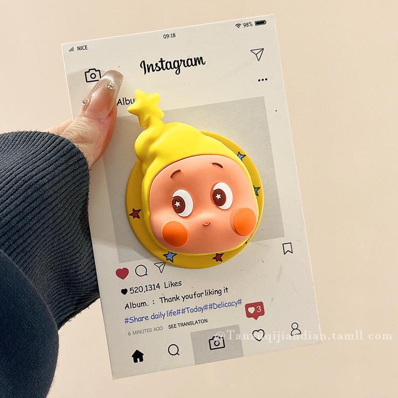 

Adorable Crying Cartoon Star Magnetic Stand for iPhone/Huawei - Hello Kitty Compatible