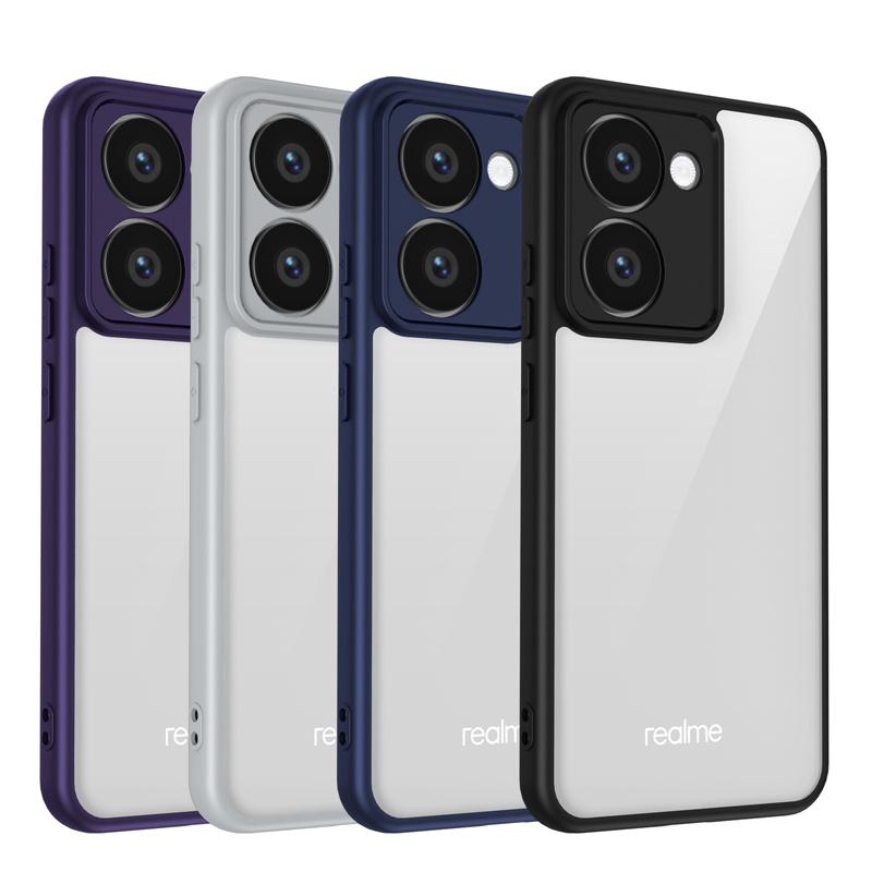 Realme P3 Ultra RMX5030 Case Plating Bumper Shockproof Clear Back Cover Hard Matte Phone Case for Realme P3Ultra 5G RMX5030