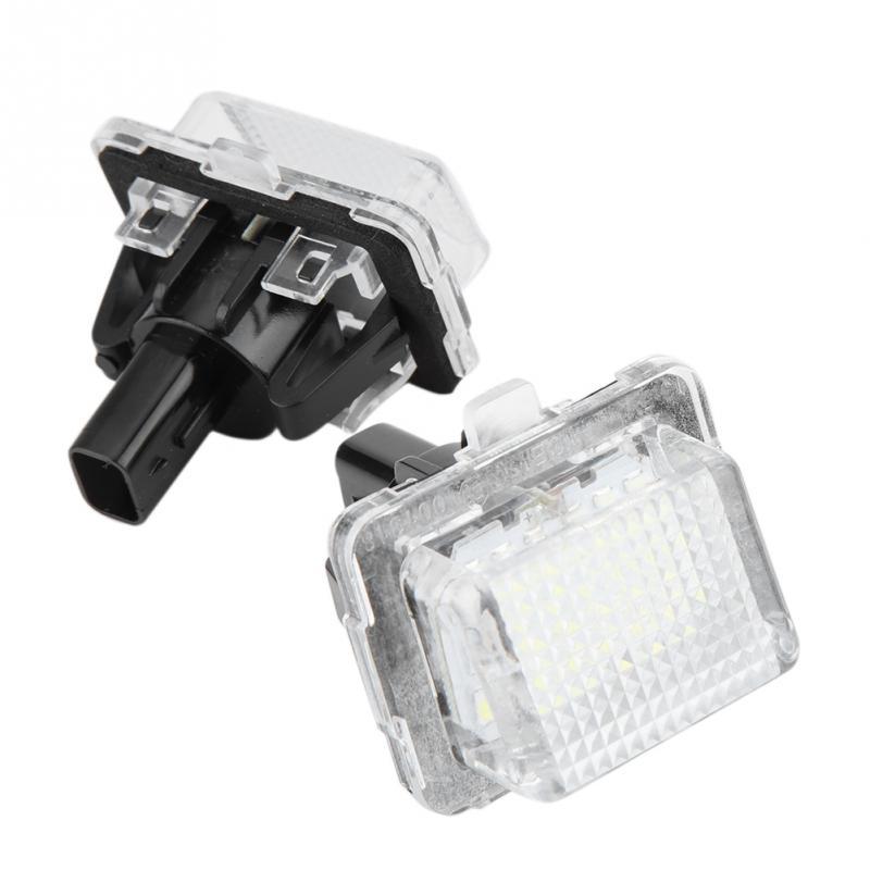 2Pcs High Quality Abs Car License Plate Led Light Lamp For