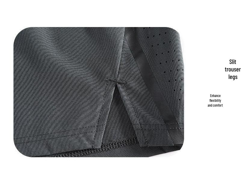 Men's Summer Quick-Dry Athletic Shorts: Breathable, Ice-Feel, Five-Point Length for Running, Fitness, and Basketball.
