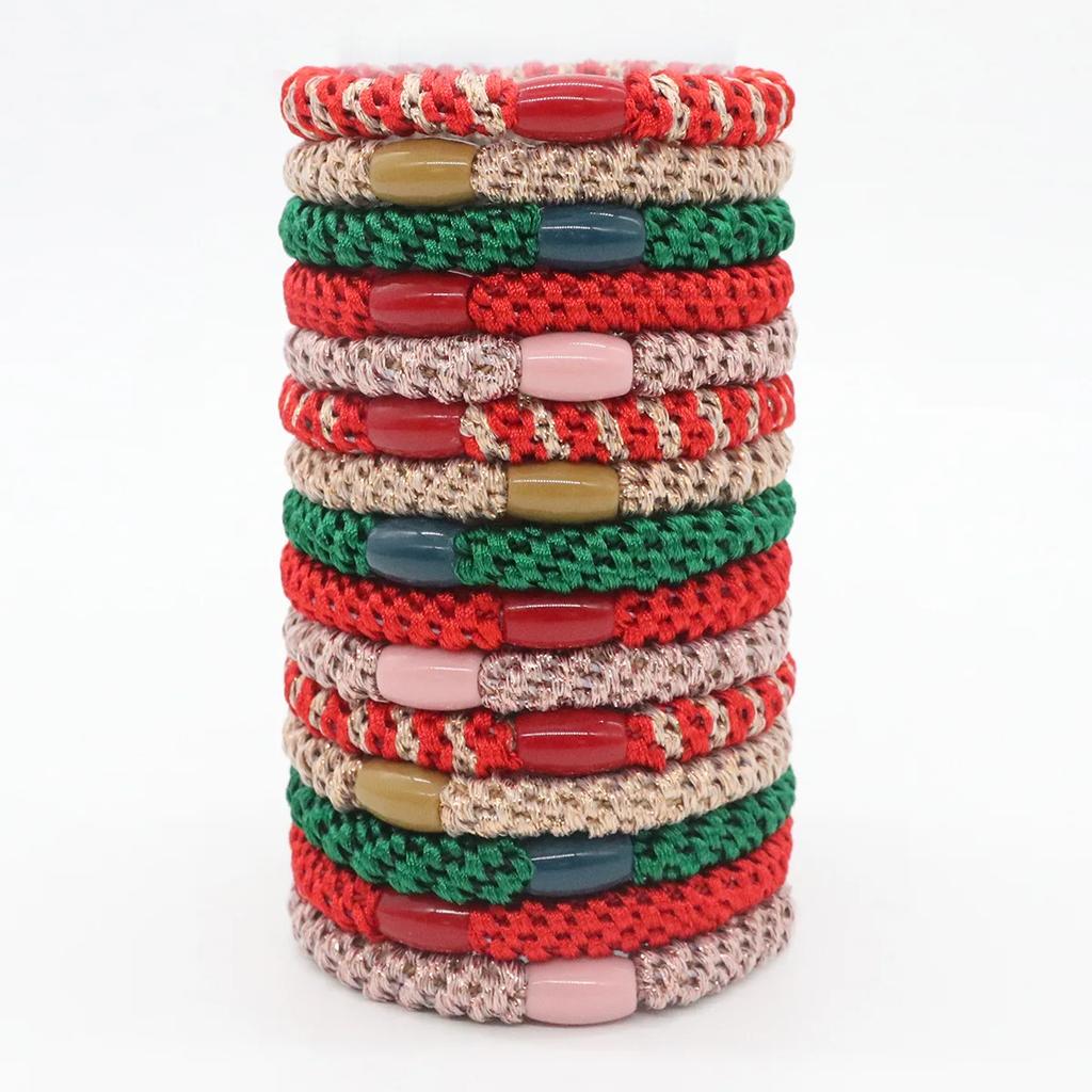 Hair Ties No Damage 10/15PCS Ponytail Holders Elastic Hair Ties for Thick Hair Bands for Women Girls's Braided