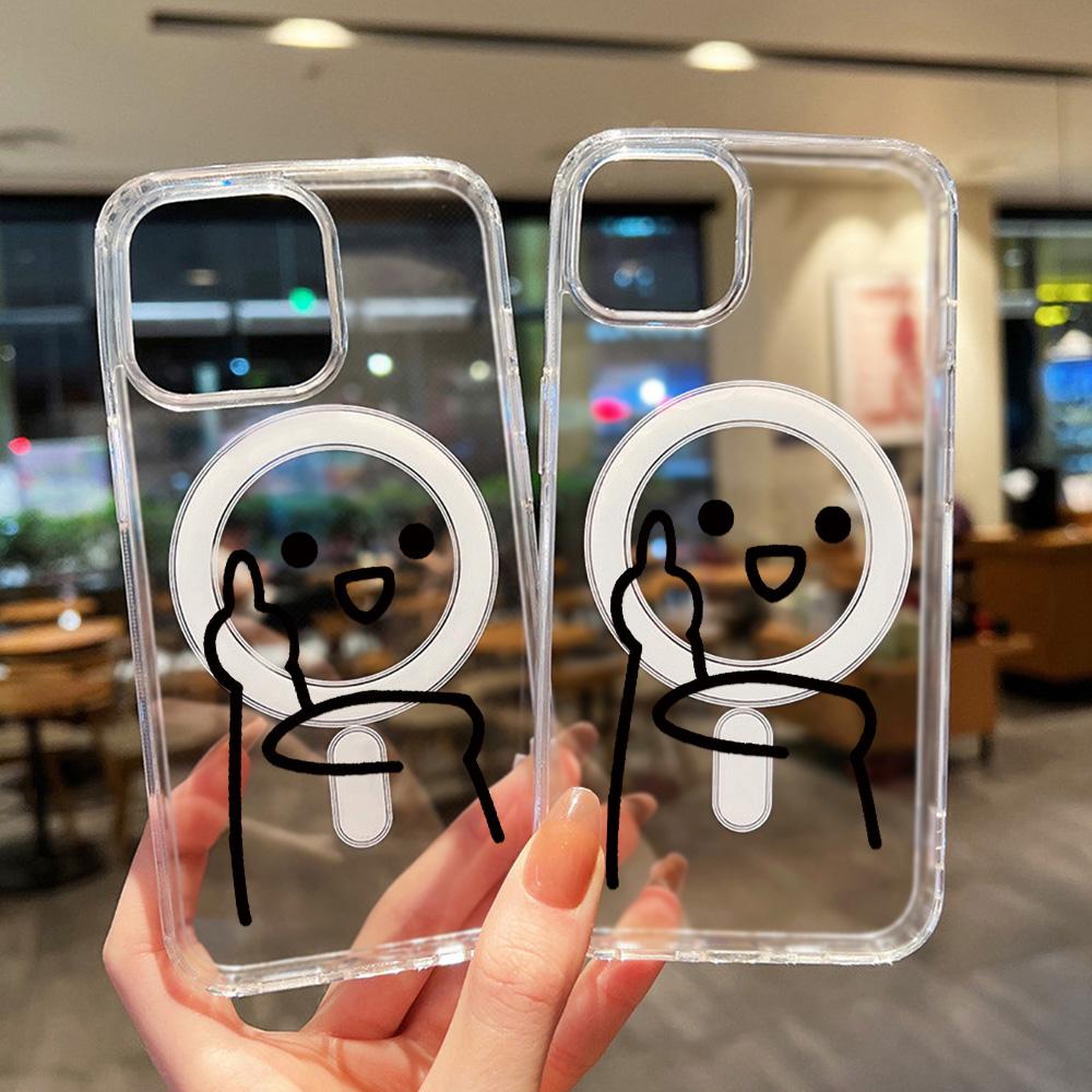 Magnetic Phone Case for iPhone 12 14 16 17 Pro 17 16 15 14 13 12 Pro Max  12 13 14 15  16 High Quality Shockproof Shell Full Protection Cute Style