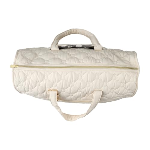 Hapitas Miffy Quilted Boston Bag 6096 B302 Ivory