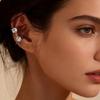 Elegant Shiny Zircon Clip Earrings Adjustable Non Piercing Ear Clips for Women Daily Wear Party Banquet Jewelry Gifts